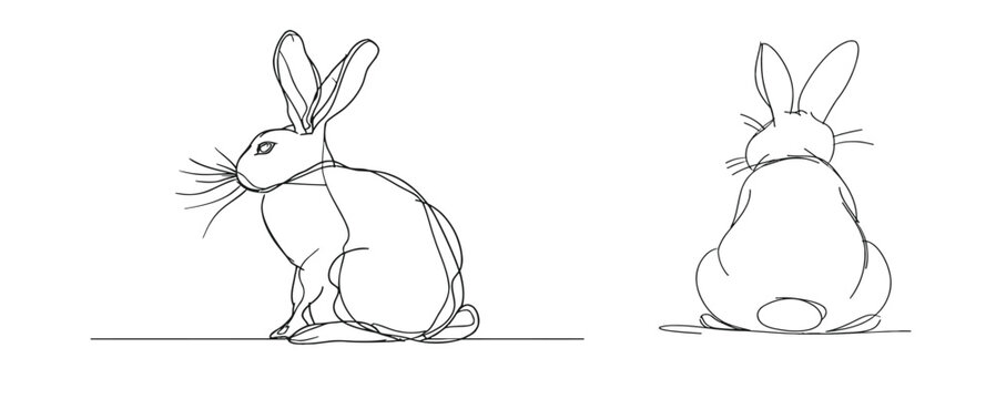 rabbit and carrot in one line