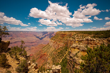 Canyon on the border of Nevada and Arizona. Desert mountain in National Park.