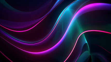 abstract background with neon glowing lines