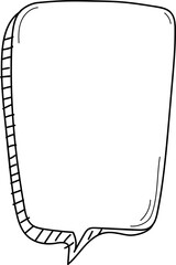 Hand drawn bubbles illustration on transparent background.