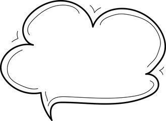 Hand drawn bubbles illustration on transparent background.