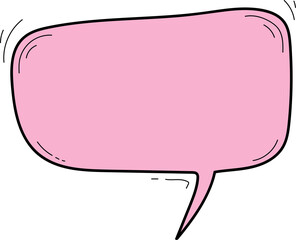 Speech bubbles design illustration on transparent background.