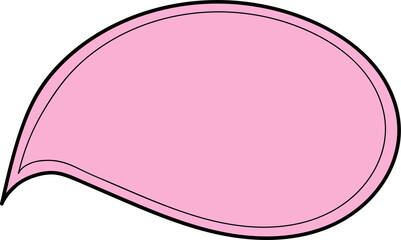 Speech bubbles design illustration on transparent background.