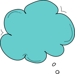 Speech bubbles design illustration on transparent background.