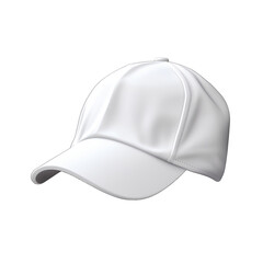 White hat, isolated on transparent background