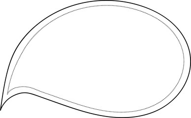 Hand drawn bubbles illustration on transparent background.
