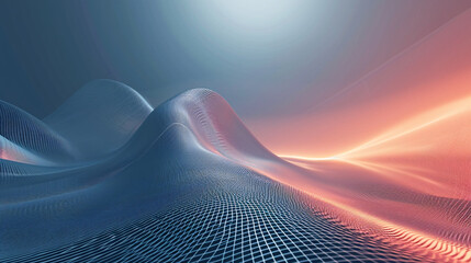 Futuristic Tech Dynamic Wave of Innovation. Contemporary Abstract Background with a Stylish Technology Concept, Perfect for Modern Graphic Design. Minimalistic Style.
