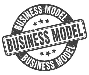 business model stamp. business model label. round grunge sign
