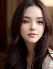 Naklejka premium portrait of a woman