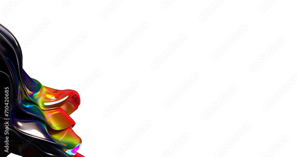 Poster dynamic color matrix: unveiling the wonders of a chromatic 3d canvas
