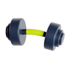 3D Barbell Model Elevate Strength and Performance. 3d illustration, 3d element, 3d rendering. 3d visualization isolated on a transparent background