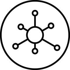 Fototapeta premium Network Hub Icon