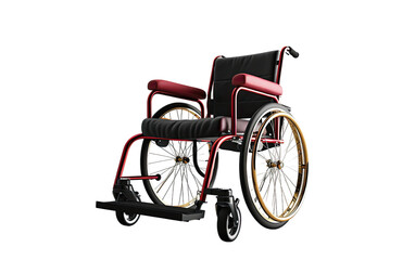 Fototapeta na wymiar Matt Color Wheelchair Display on a transparent background