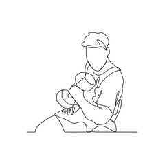 One continuous line drawing of a people doing gym or fitness activity at the fitness center vector illustration. gym and fitness  illustration in simple linear style vector concept continuous line