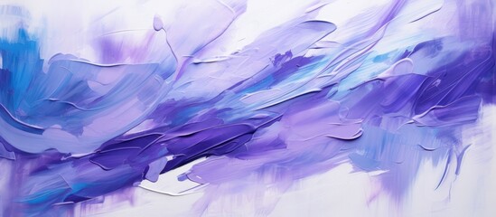 Illustration abstract painting brush strokes dark blue purple color on white background. Generate AI