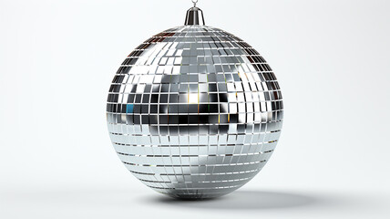 mirror disco ball isolated on the background, a musical object