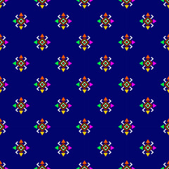 Ethnic geometric pattern design for background or wallpaper, geometric ethnic oriental seamless pattern traditional design