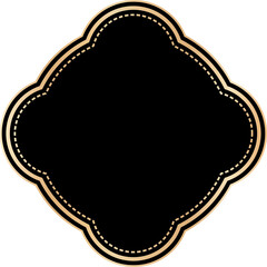 Vintage frames illustration, Transparent background.