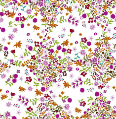 seamless pattern with flowers