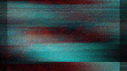 Glitch old tv screen distortion noise background 