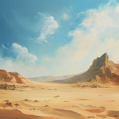 Naklejka premium wadi rum desert country. Generative AI