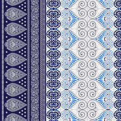 set of seamless patterns with lace