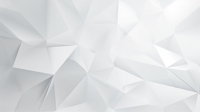 Polygonal White Background Abstract Triangles Innovation Page.