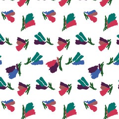seamless pattern with shoes and flags