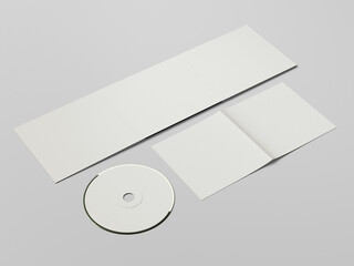 Blank digipack mockup