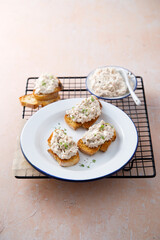 Traditional homemade salmon pate