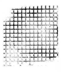 Schwarze Gitterstruktur Gitter - Druck von Hand im Hochdruck von altem Metall - Hintergrund Textur...