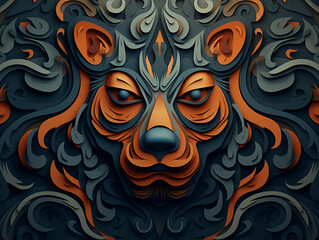 Fototapeta premium Creative Bear illustration