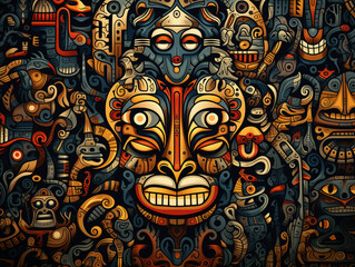 Colorful Totem illustration