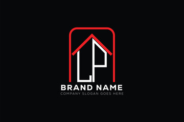 LP letter creative real estate vector logo design . LP creative initials letter logo concept. LP house sheap logo