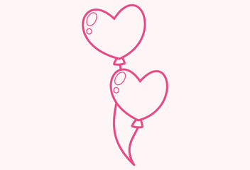 Valentine day decoration items vector art. cute and romantic love vector designs