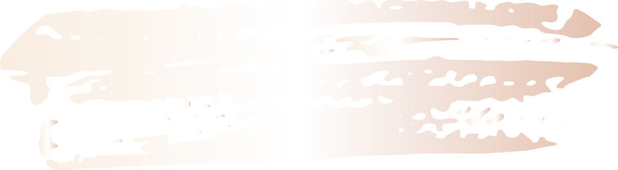 Pink gold ink grunge brush stroke illustration on transparent background.