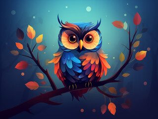 Colorful Owl illustration