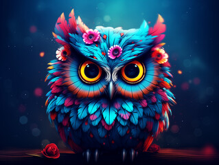 Colorful Owl illustration