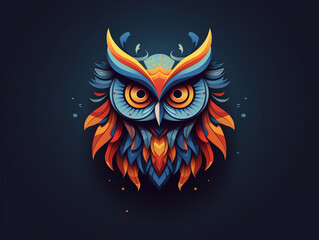 Fototapeta premium Colorful Owl illustration