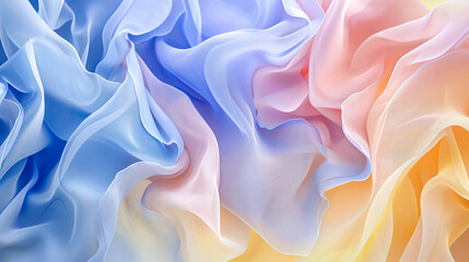 Obraz premium Abstract Colorful Silk Fabric Waves Texture Art Background