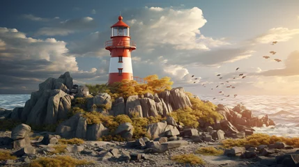 Rolgordijnen lighthouse © Cedar