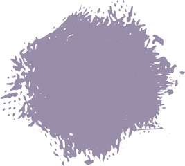 Pastel ink grunge brush stroke illustration on transparent background.