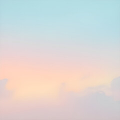 Obraz premium Pastel sky with soft clouds.