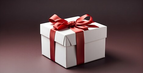 Fototapeta premium gift box with ribbon