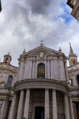Fototapeta na wymiar Church of Saint Mary of Peace in Rome, Italy. 