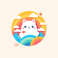 Cute Colorful Logo