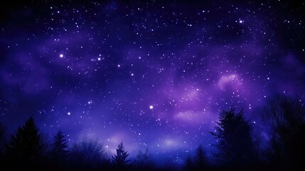 Fototapeta na wymiar dark night purple background illustration moon stars, twilight dusk, shadows mysterious dark night purple background
