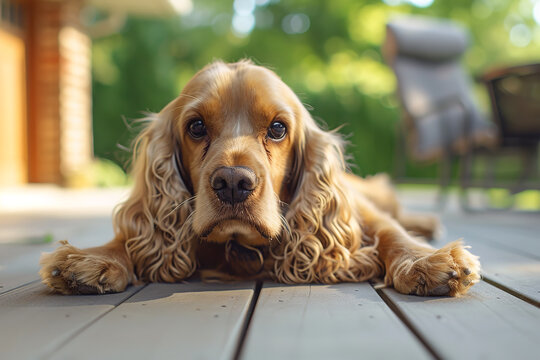A cocker spaniel detailed photography of a dog