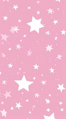 Pink sky with white star pattern, in the style of subtle, wallpaper