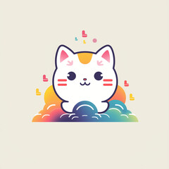 Colorful cute logo